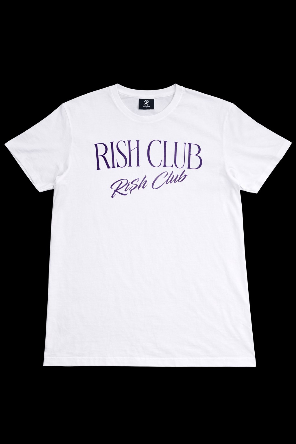RI$H CLUB – White Purple Tee